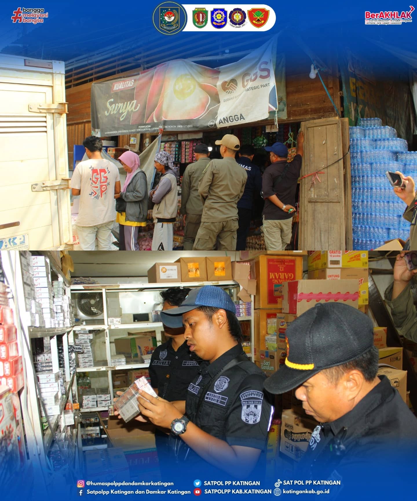 Melaksanakan Operasi dan Sosialisasi Pemberantasan Rokok IIlegal