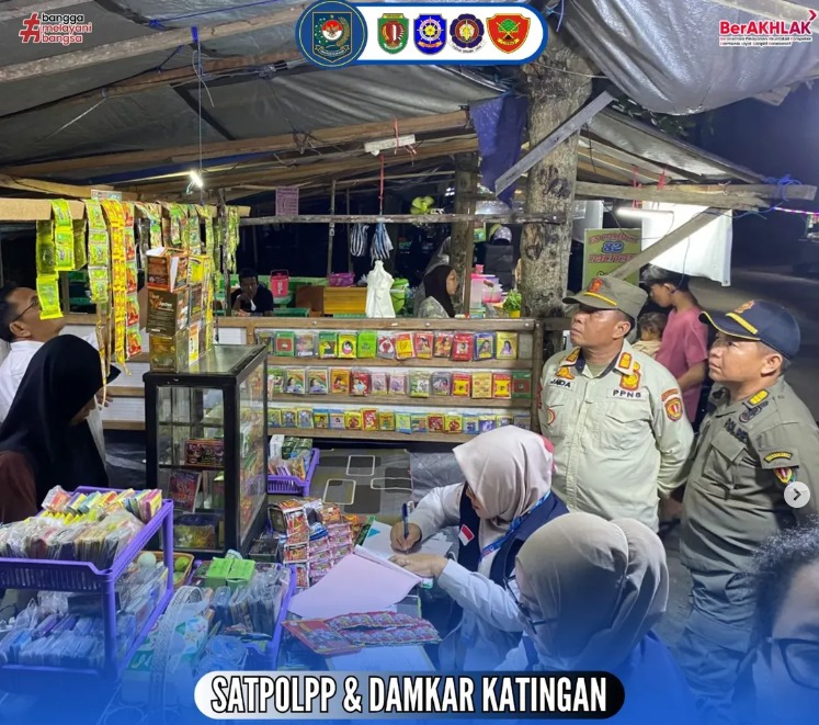 SATPOL PP DAN DAMKAR KABUPATEN KATINGAN LAKSANAKAN OPERASI GABUNGAN PENGAWASAN JAMU ILEGAL