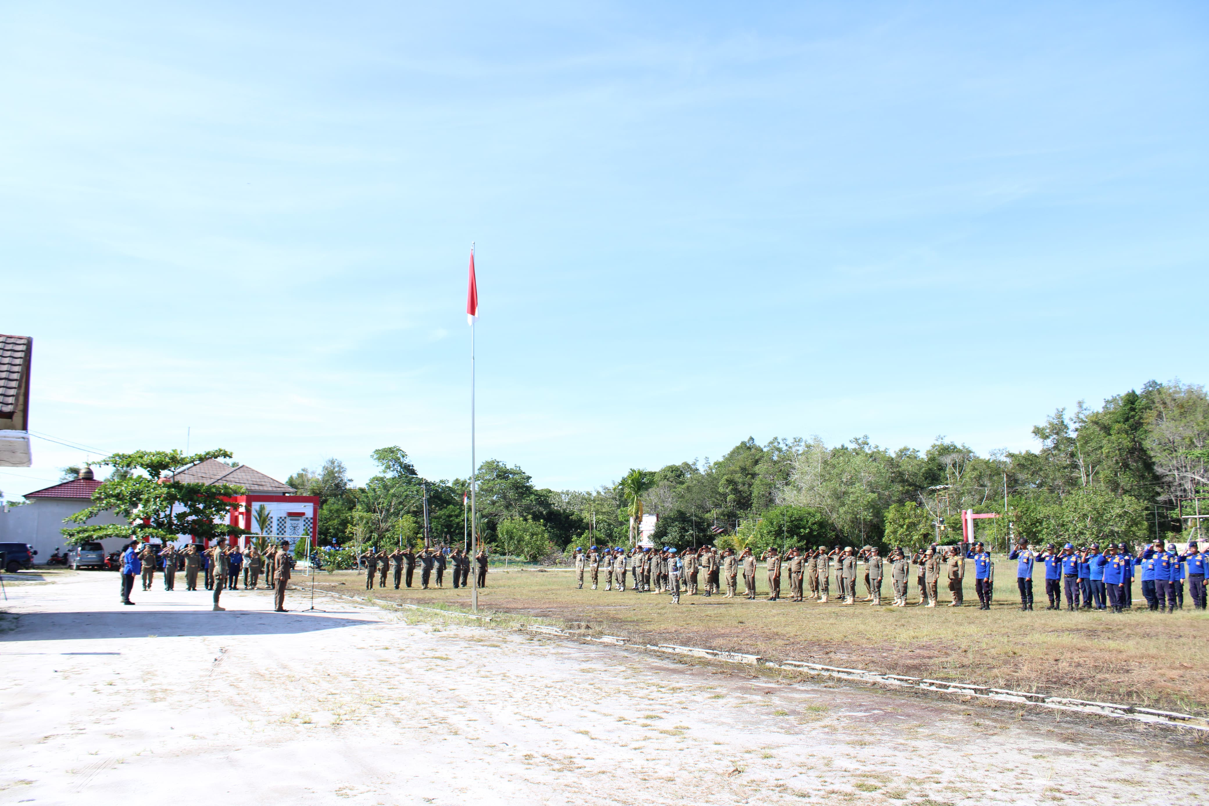Upacara Peringatan Hari Kesaktian Pancasila di Kantor Satuan Polisi Pamong Praja dan Pemadam Kebakaran Kabupaten Katingan